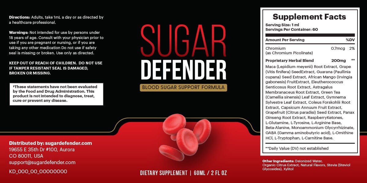 Sugar Defender - Blood Sugar Support