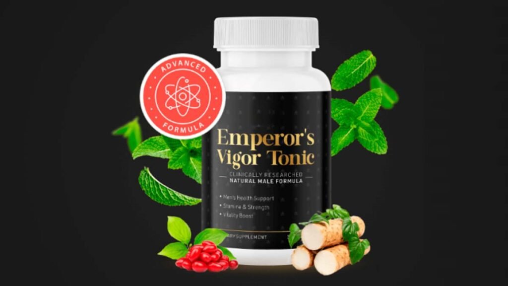 7 Hidden Benefits of Emperor's Vigor Tonic Revealed 13 Bottles of Emperor's Vigor Tonic with text highlighting 7 hidden health benefits.