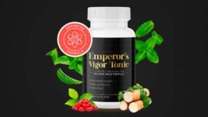 Home 9 Bottles of Emperor's Vigor Tonic with text highlighting 7 hidden health benefits.
