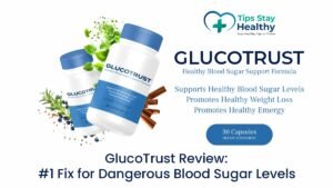 Health Blogs 47 GlucoTrust supplement bottle for blood sugar support and control