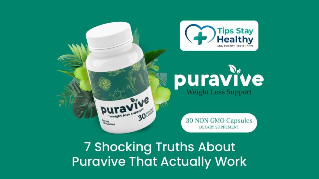 7 Shocking Truths About Puravive That Actually Work 27 Bottle of Puravive supplement with text overlay: 7 shocking truths that actually work