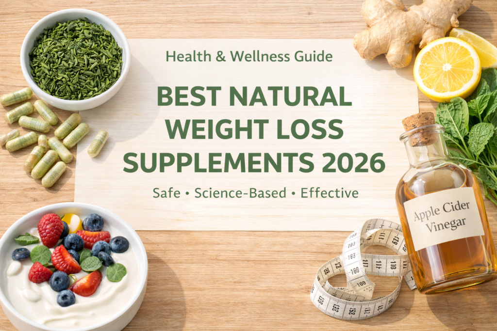 Best Natural Weight Loss Supplements 2026 with herbal ingredients for healthy fat burning
