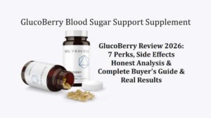 Health Blogs 26 GlucoBerry Review bottle — blood sugar support supplement with Maqui Berry