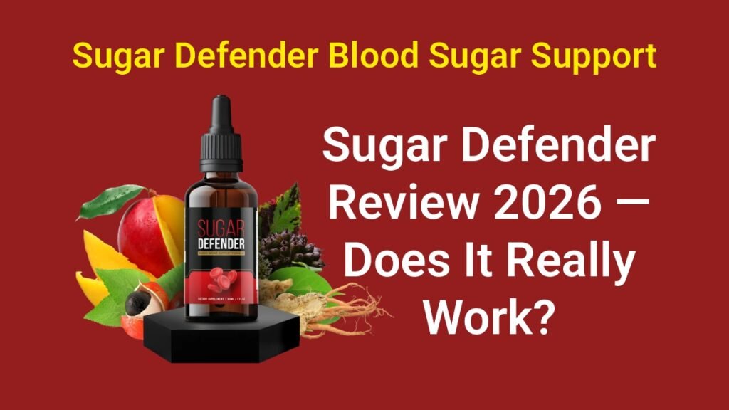 Sugar Defender liquid blood sugar support supplement bottle