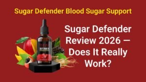 Sugar Defender liquid blood sugar support supplement bottle