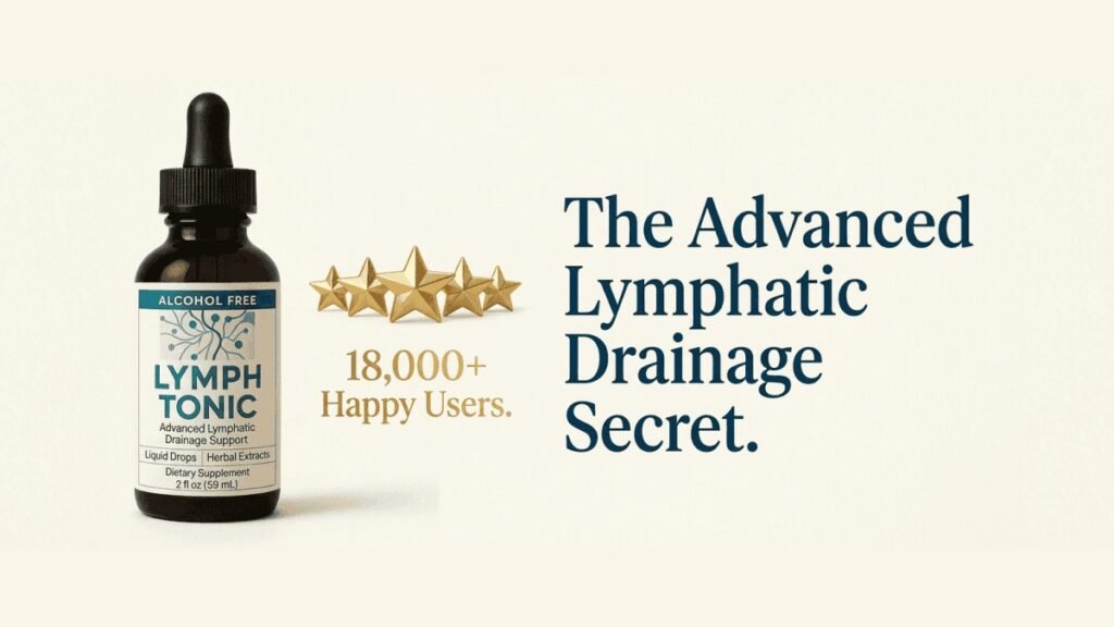 Lymph Tonic natural herbal lymphatic drainage support supplement bottle