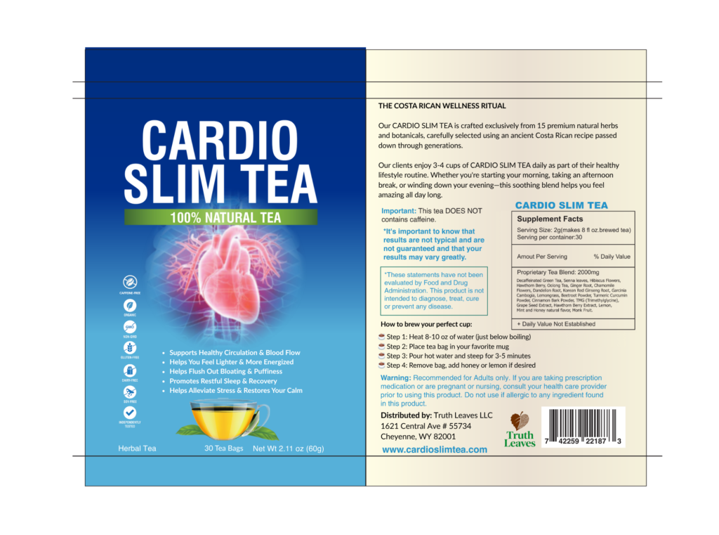 Cardio Slim Tea Review 2026 Honest Analysis Buyer Guide 7 New product label nosuppl