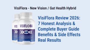Home 9 VisiFlora reviews 2026 bottle of gut-eye vision supplement capsules