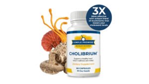 Home 9 Cholibrium bottle — 10-mushroom heart health and cholesterol support supplement