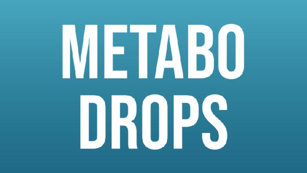 Metabo Drops liquid metabolism supplement added to a cup of coffee