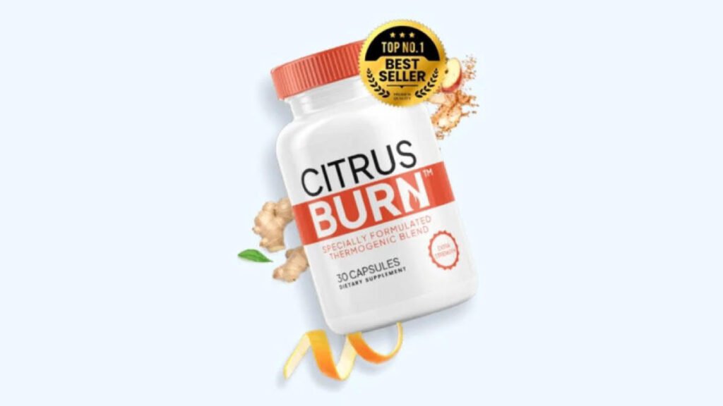CitrusBurn natural weight loss supplement bottle with capsules