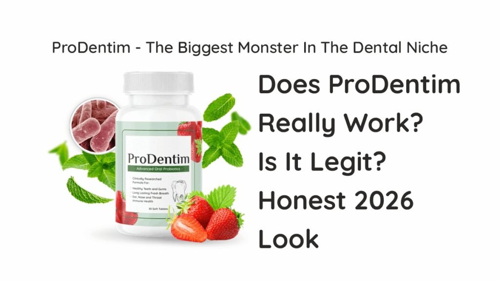 Is ProDentim legit: dental health supplement bottle